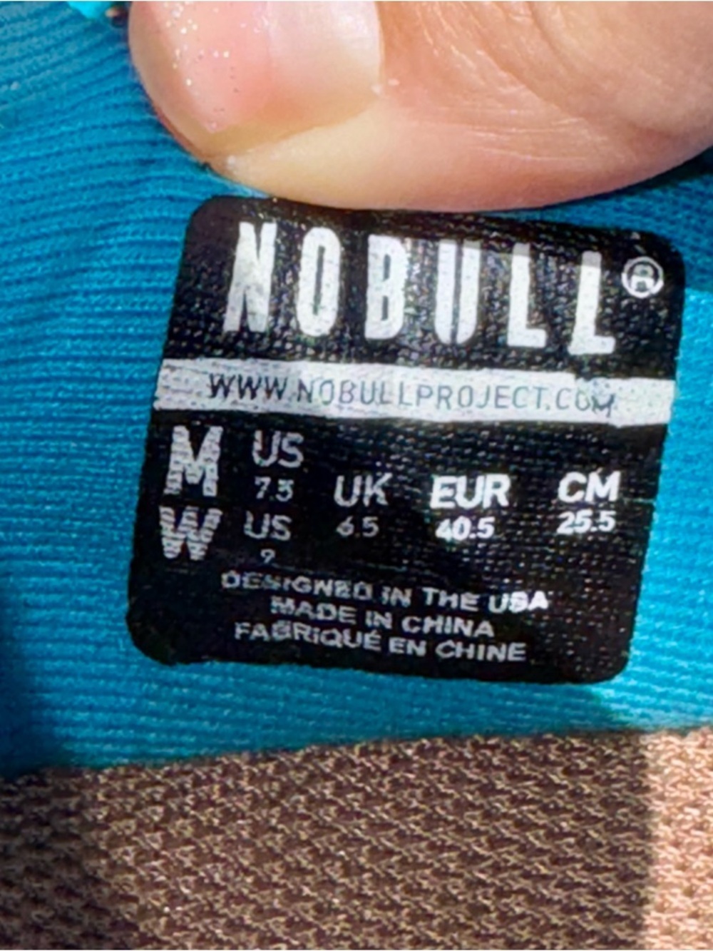 NOBULL Diamond Mesh Runner Running Training Sneakers Neon Blue W9/M7.5 - Picture 16 of 16